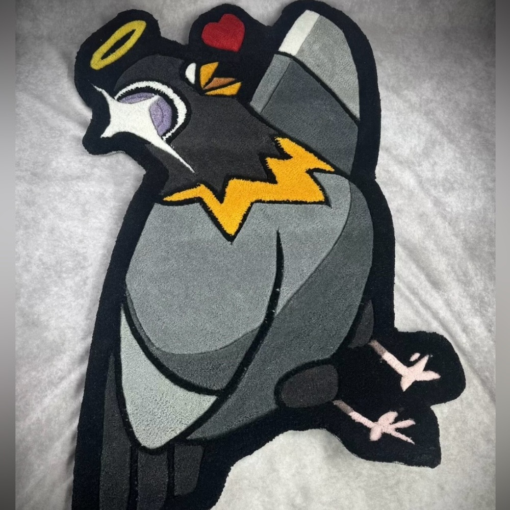🔥JEFF STAPLE X MCFLYY STAPLE DAY 2022 PIGEON AREA RUG  48" x 40" x  1" “RARE”
